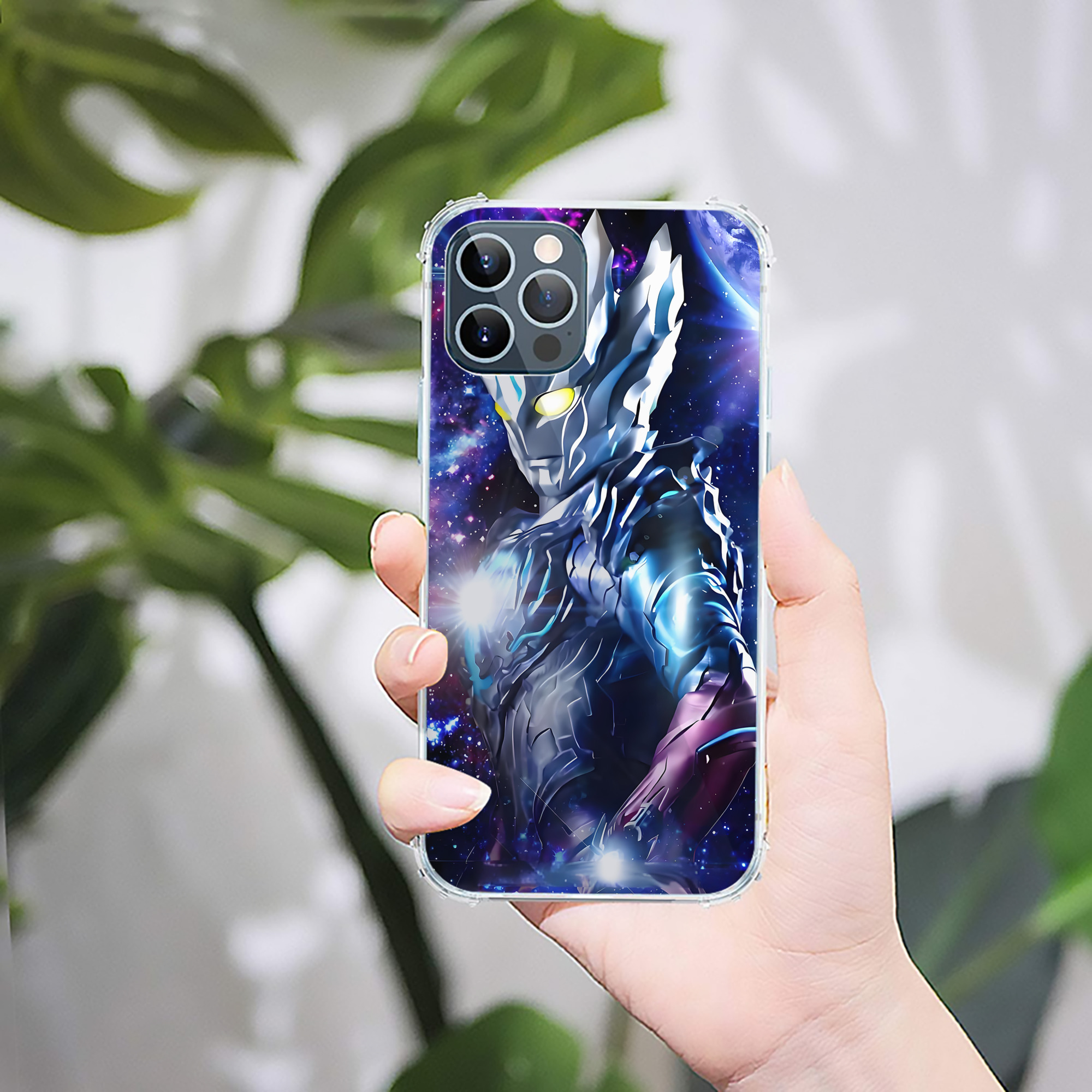 （画像用） ウルトラマン Ultraman 【iPhone 12シリーズ対応】透明スマホケース（クリアソフトケース）